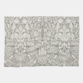 Einfaches weißes Damask-Muster Handtuch (Horizontal)