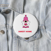 EINFACHES WEISSES GENOMMEN SWEET ZUHAUSE MAGNET BUTTON (Beispiel)