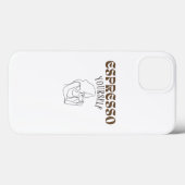 Einfaches weißes iPhone 13 Hülle (Rückseite (Horizontal))