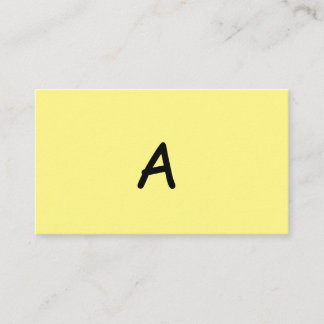 einfaches weißes modernes minimalistisches Monogra Visitenkarte