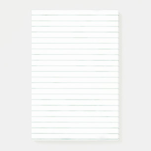Einfaches weißes Papier mit Linien Post-it Klebezettel
