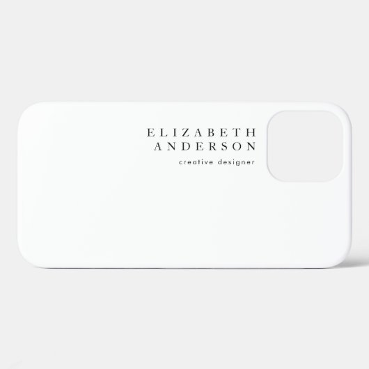 Einfaches, weißes und schwarzes Bild - Modernes Bu Case-Mate iPhone Hülle (Rückseite (Horizontal))