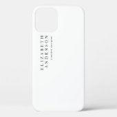 Einfaches, weißes und schwarzes Bild - Modernes Bu Case-Mate iPhone Hülle (Rückseite)