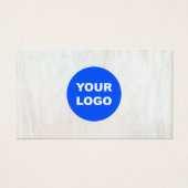 Einfaches Weißholz mit dem Logo (Vorderseite)