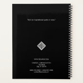 Einfaches Weißkreuz auf schwarz Planer (Rückseite)