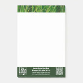 Einfaches Werbelogo CTA QR-Code Post-it Klebezettel (Vorderseite)