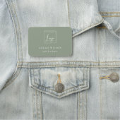 Einfaches Werbelogo von Saga Green Namensschild (Beispiel)