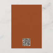 Einfaches Western Bohemische Kuh Schädel Empfang Begleitkarte (Rückseite)