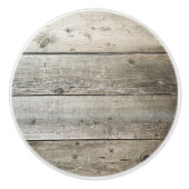 Einfaches Western Landhaus Graues Barnholz Keramikknauf (Vorderseite)