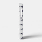 Einfaches White in Midnight Blue Case-Mate iPhone Hülle (Rückseite / Links)