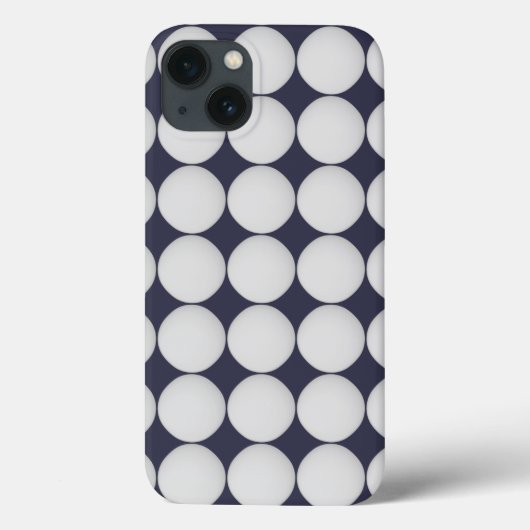 Einfaches White in Midnight Blue Case-Mate iPhone Hülle (Rückseite)