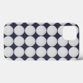 Einfaches White in Midnight Blue Case-Mate iPhone Hülle (Rückseite (Horizontal))