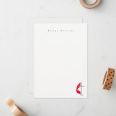 Einfaches White-Logo-Kreuz Mitteilungskarte (Vorderseite/Rückseite Beispiel)