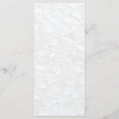 Einfaches White Wedding Menu Menükarte (Rückseite)