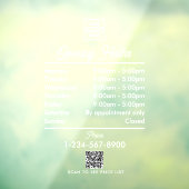 Einfaches Whitepaper zum Öffnen von Geschäftszeite Fensteraufkleber (Blatt 3)