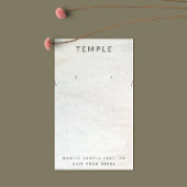 Einfaches Whitewood Ohrring-Ketten-Display