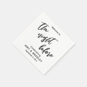 Einfaches Willkommen bei The Night Before Black & Serviette (Ecke)