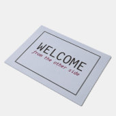 Einfaches Willkommen vom anderen Seite Fußmatte (Schrägansicht)