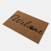 Einfaches Willkommensheim, Niedliches Geschenk für Fußmatte (Schrägansicht)