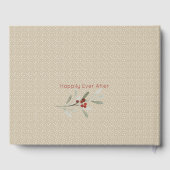 Einfaches Winter mit Weihnachten im Kardinal Gästebuch (Rückseite)