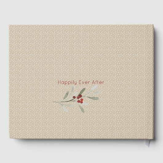 Einfaches Winter mit Weihnachten im Kardinal Gästebuch (Rückseite)