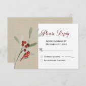 Einfaches Wintervergnügen mit Kardinal (Vorne/Hinten)