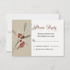 Einfaches Wintervergnügen mit Kardinal