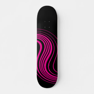 Einfaches wirbeln in Magenta und Schwarz Skateboard