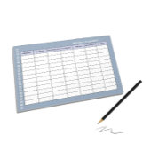 Einfaches Wochentarif Notizblock