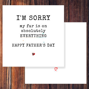 Einfaches Wohlgefallenes Vatertag vom Hund Feiertagskarte