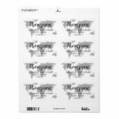 einfaches World Map Return Label (Vorne)