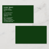Einfaches Wort - Dunkelgrün Visitenkarte (Vorne/Hinten)
