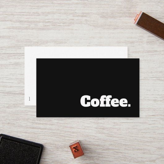 Einfaches Wort-dunkle Treuekarte (Vorderseite/Rückseite Beispiel)