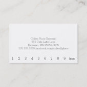 Einfaches Wort-dunkle Treuekarte (Rückseite)