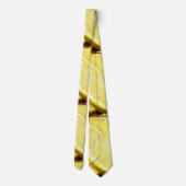 Einfaches yellow green lemon add name minimum cust krawatte (Rückseite)