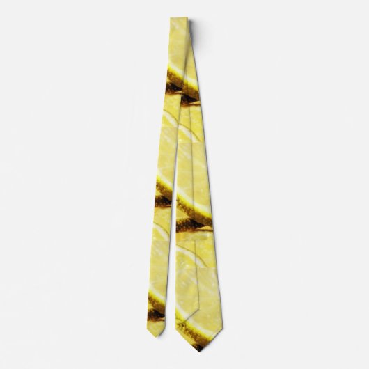 Einfaches yellow green lemon add name minimum cust krawatte (Rückseite)