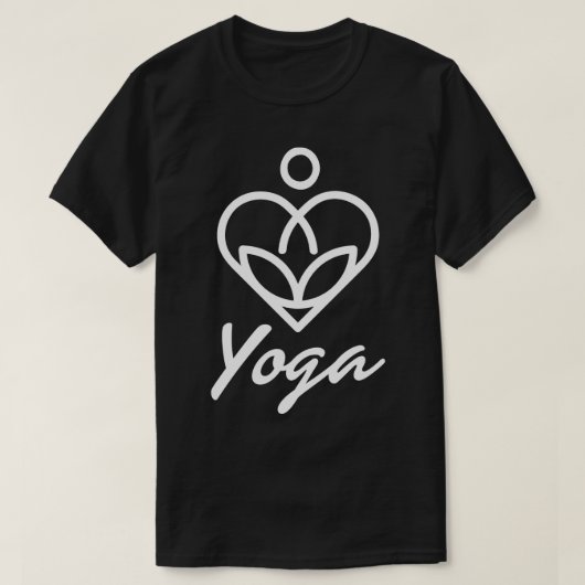 Einfaches Yoga-Design T-Shirt (Design vorne)