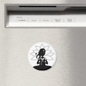 Einfaches Yoga-Silhouette-Magnet Magnet (In Situ (Geschirrspüler))