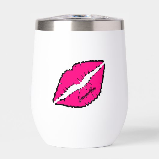 Einfaches Zebra mit rosa Lippen Personalisiert (Vorderseite)