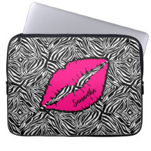 Einfaches Zebra mit rosa Lippen Personalisiert