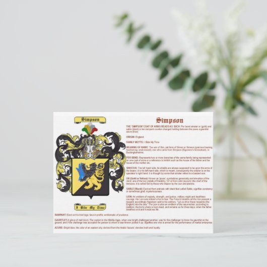 Einfachheit (Bedeutung) Postkarte (Stehend Vorderseite)