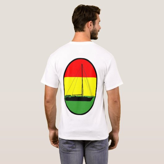 Einfachheit chartert tricolor Shirt (Schwarz voll)