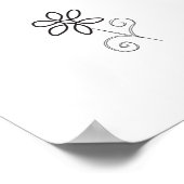 Einfachheit der Blume Leinwand Poster (Ecke)