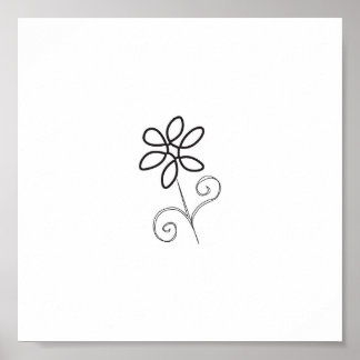 Einfachheit der Blume Leinwand Poster