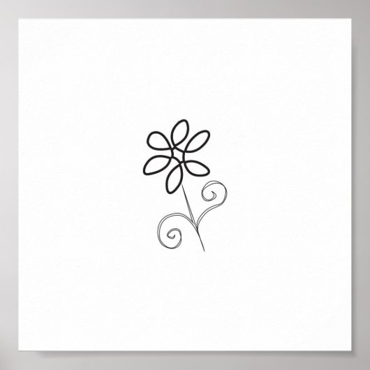 Einfachheit der Blume Leinwand Poster (Vorne)
