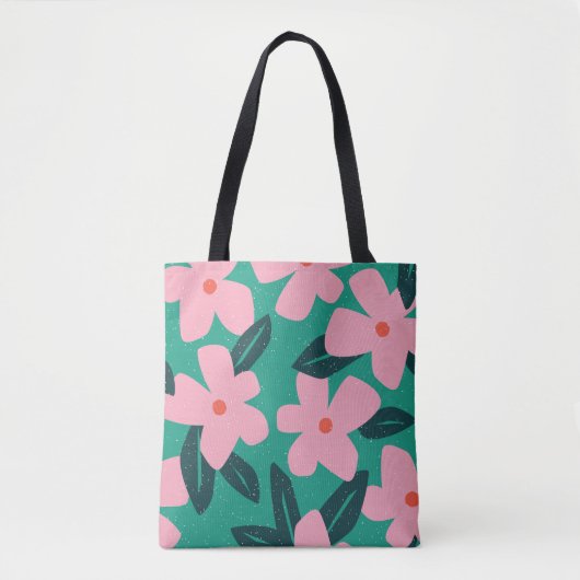 Einfachheit der Blumen: Abstrakte Schönheit Tasche (Vorderseite)