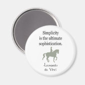 Einfachheit des Angebots mit Dressurpferd Magnet (Vorderseite/Rückseite)