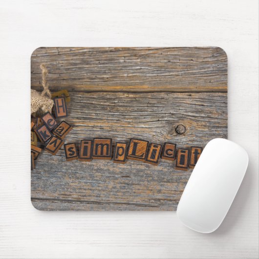 Einfachheit des Briefpapiers Mousepad (Mit Mouse)