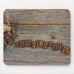 Einfachheit des Briefpapiers Mousepad