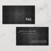 Einfachheit des Coolen Schwarzen Metalls Visitenkarte (Vorne/Hinten)